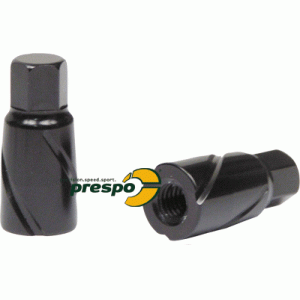 nut for wheels aluminium HQ  black anodized