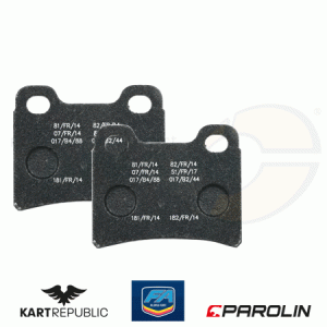 set of brake pads  KR/FA-KART   type: KZ-rear     model: black