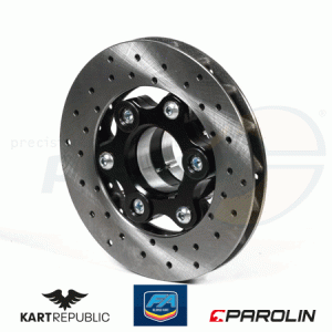 brake disc rear  ''MINI'' KR/FA-KART  model: PAROLIN  complete