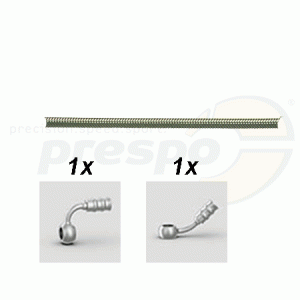 stainless brake pipe with connecting for hole screws  length: 72cm