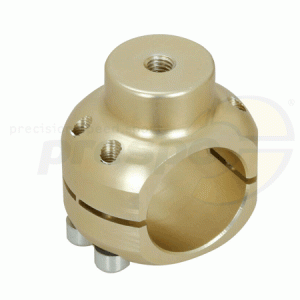 pipe clamp aluminium  30mm  colour: magnesium anodized