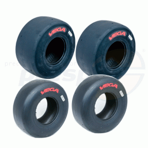 -set of tires  Vega    M1 ''CIK-Mini''    Dimension: 4.00/5.00-5