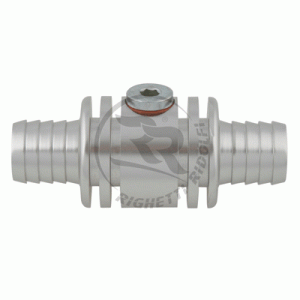 connect for water temperature probe  silver anodized