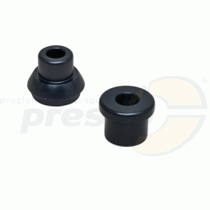 support for rear bumper fixing black anodized  (in- + outside)