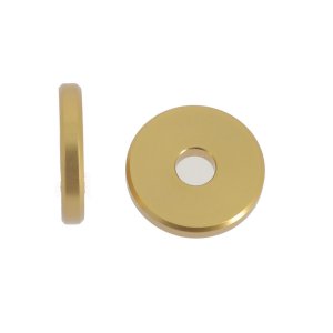 aluminium washer : 30mm  thickness: 5mm   gold anodized
