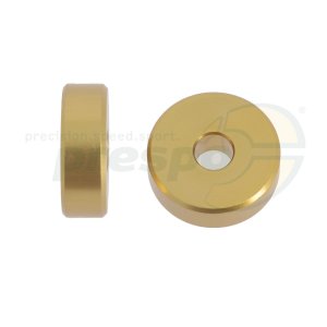 aluminium washer �: 30mm  thickness: 10mm   gold anodized
