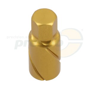 nut for wheels aluminium HQ  gold anodized