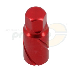 nut for wheels aluminium HQ  red anodized