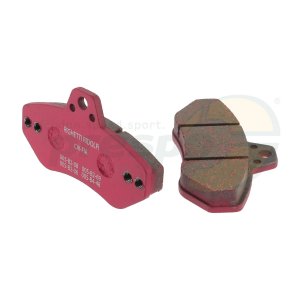 set of brake pad rear  type: RR/Gold   model/hardness: Racing (red)