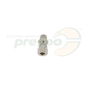 straight connection for brake pipe covered with inox