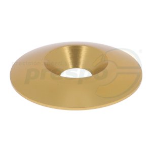 aluminium countersunk washer for screws M8   30x8mm  colour: gold anodized