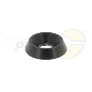 aluminium countersunk washer for screws M6   18x6mm  colour: black anodized